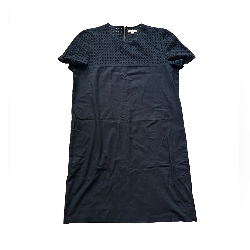 GAP Designed & Crafted Medium Black Dress Eyelet Shift Pockets 100% Cotton Lined